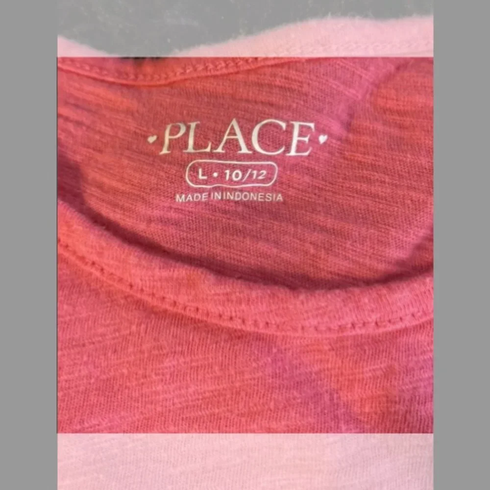 PLACE Pink Lace Bottom Top
